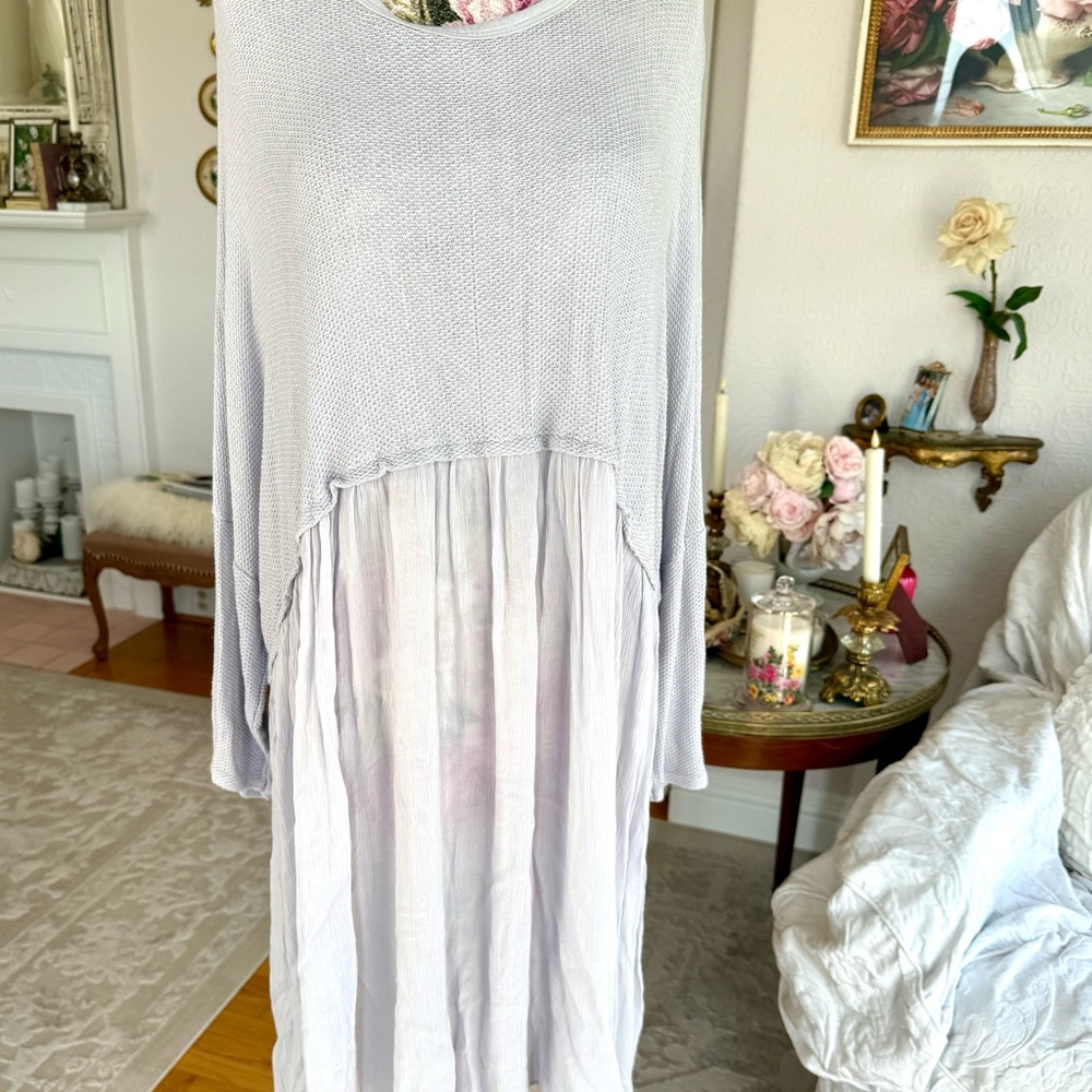 NWT Light lavender  Long Top with Sleeve xl
